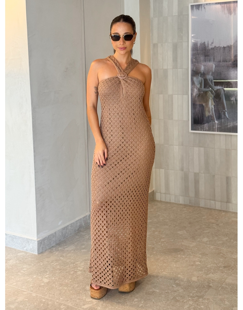 Vestido Tricot Jordana Cappuccino