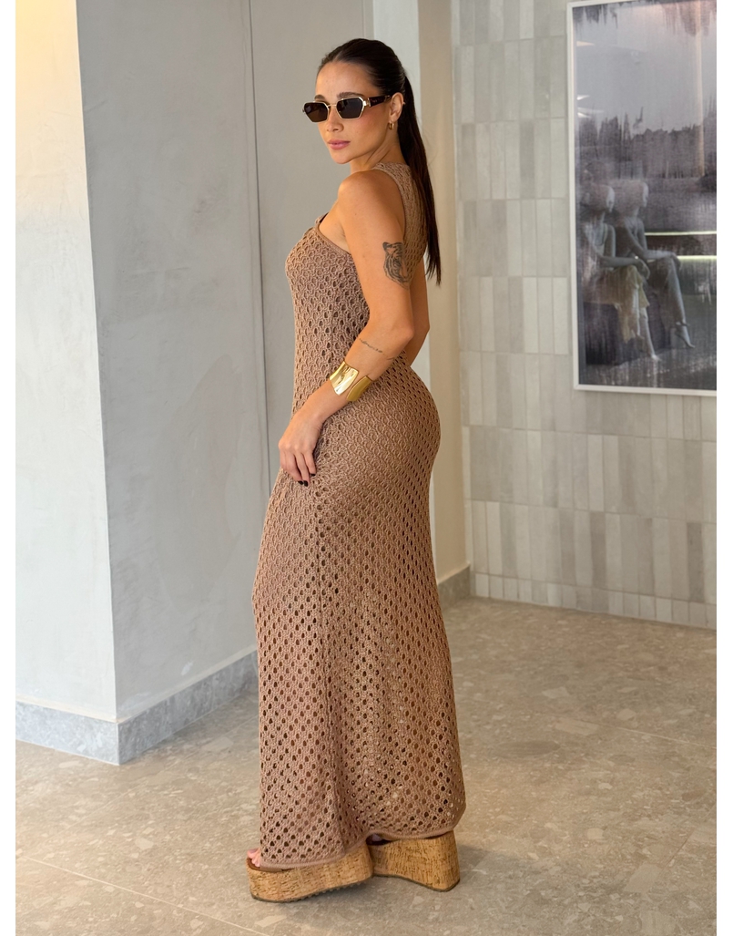 Vestido Tricot Jordana Cappuccino