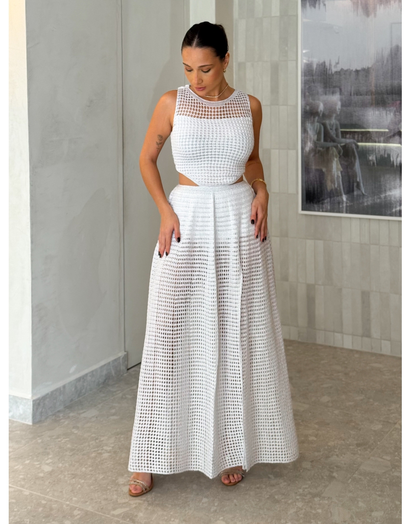 Vestido Tricot Rosane Branco