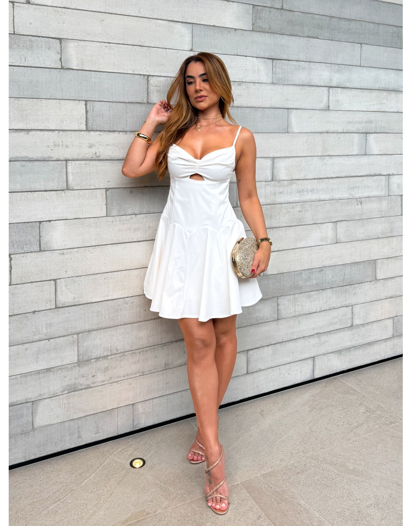 Vestido Decote Jully Branco 