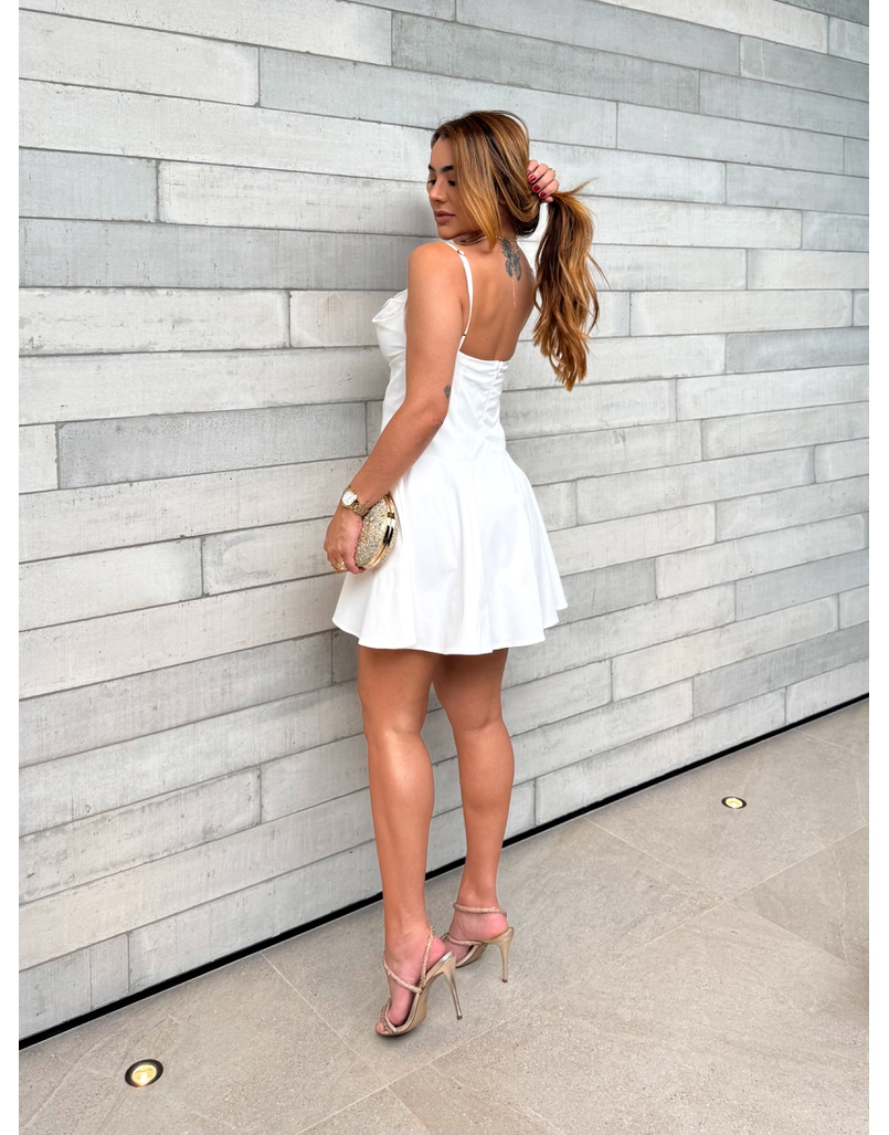 Vestido Decote Jully Branco 