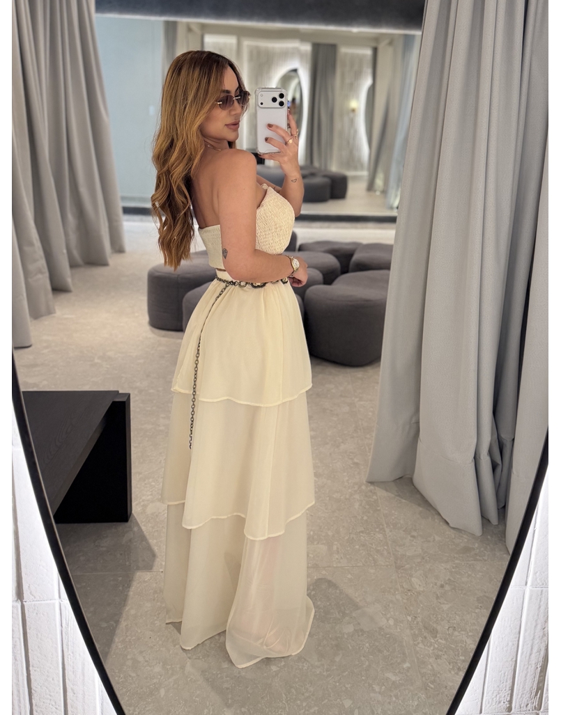 Conjunto Saia Rubia Manteiga