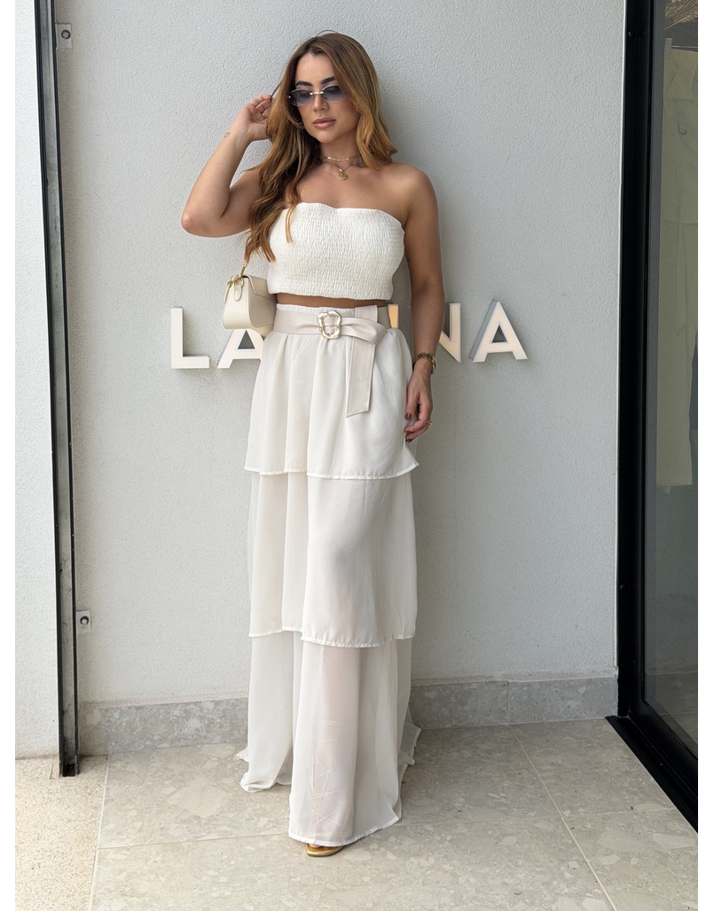 Conjunto Saia Rubia Off