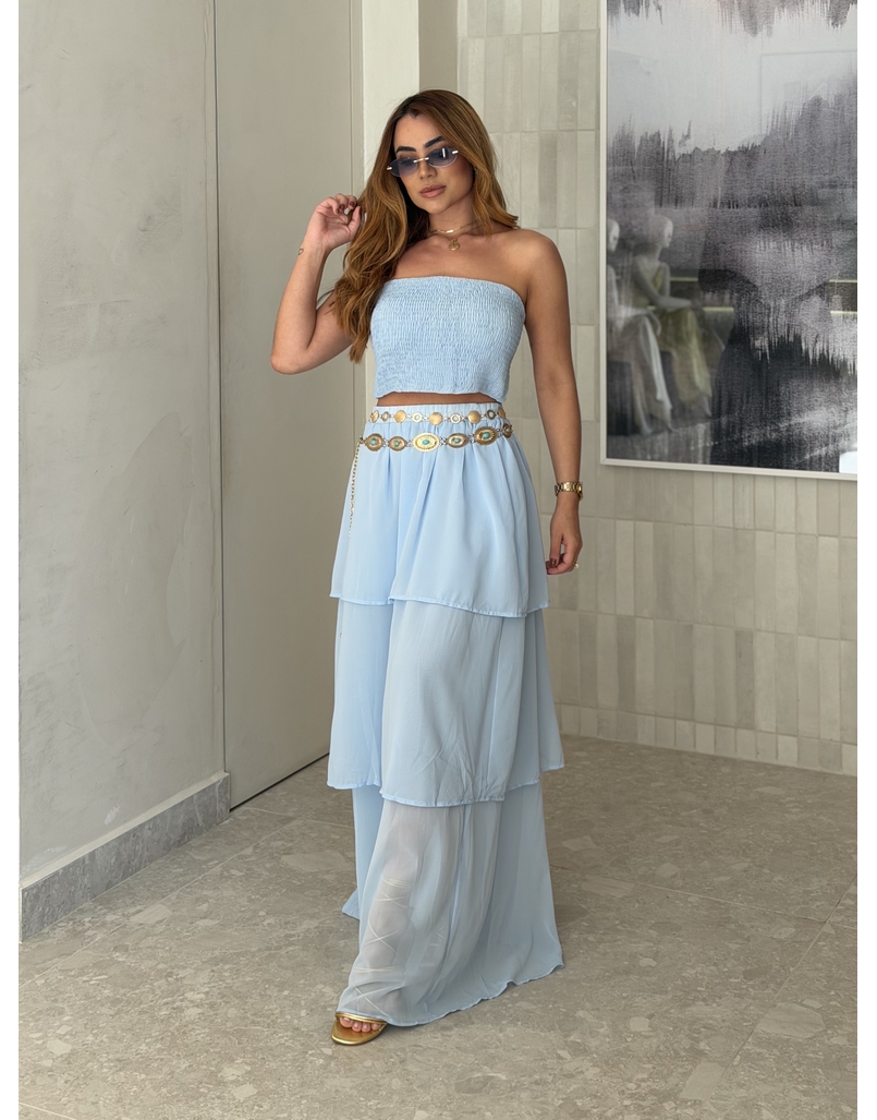 Conjunto Saia Rubia Azul