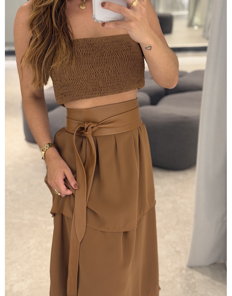 Cinto Faixa Caramelo