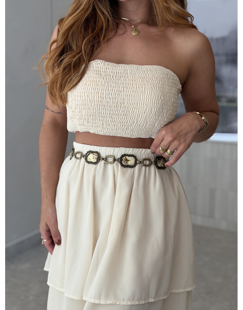 Cinto Pedra Metal Envelhecido 