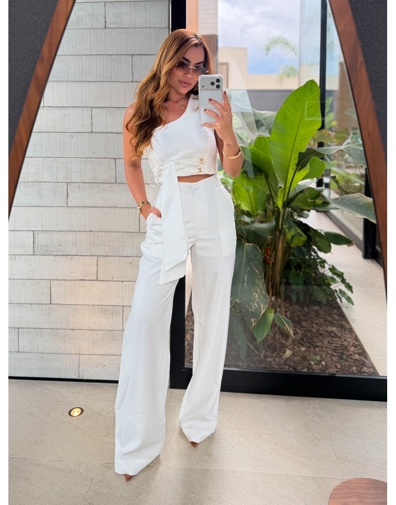 Conjunto Calça Felicity Branco
