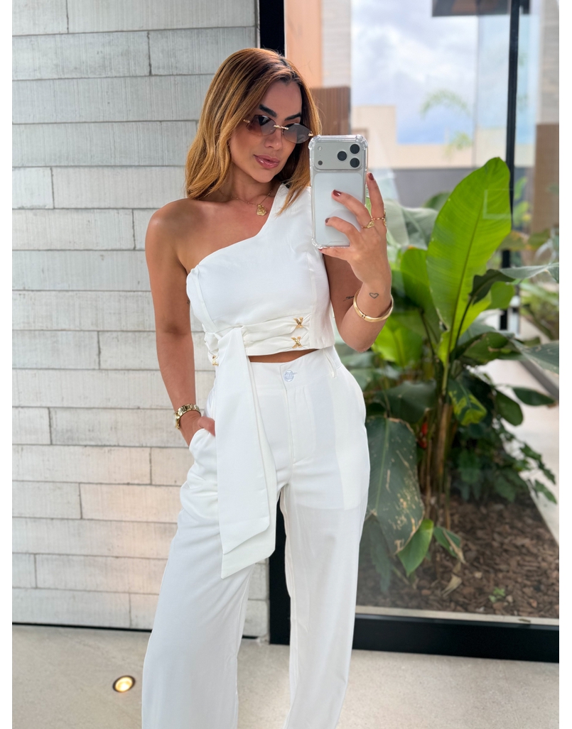 Conjunto Calça Felicity Branco
