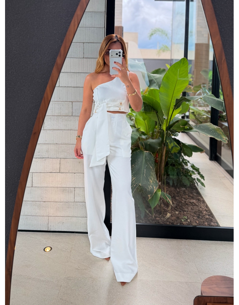 Conjunto Calça Felicity Branco