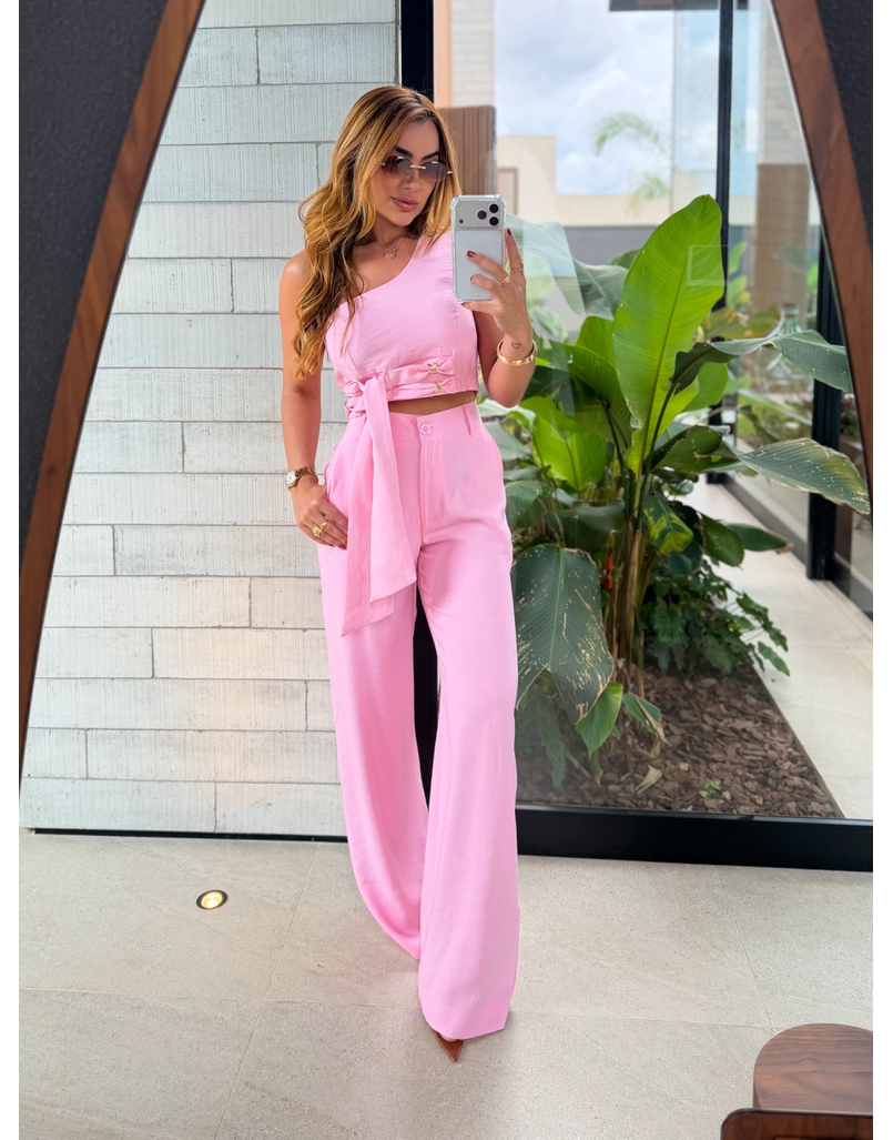 Conjunto Calça Felicity Rosa