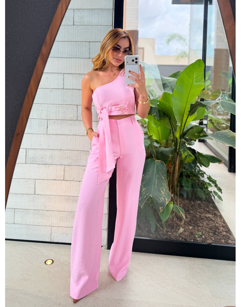 Conjunto Calça Felicity Rosa