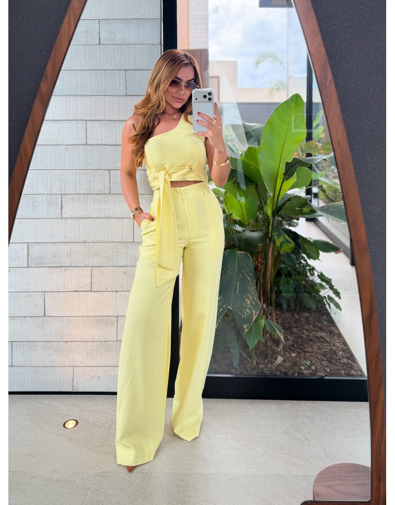Conjunto Calça Felicity Amarelo