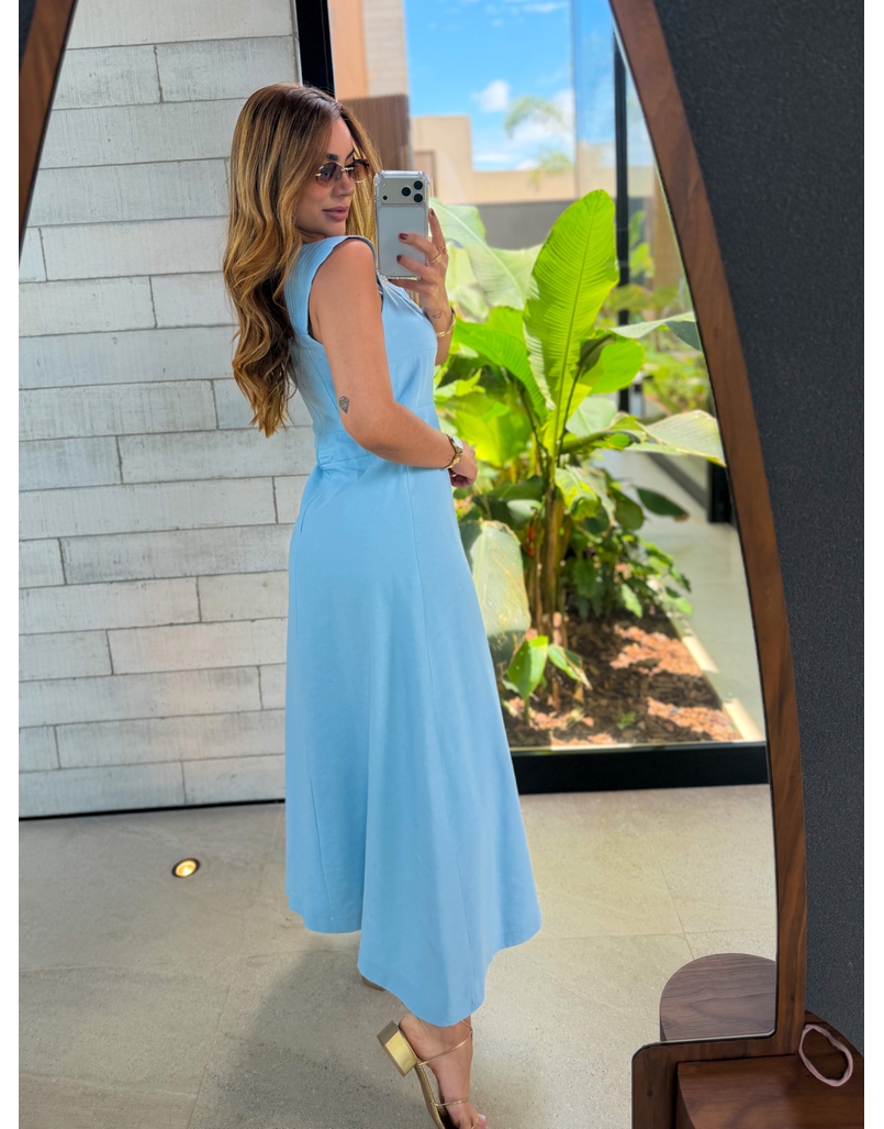 Vestido Alça Kali Azul