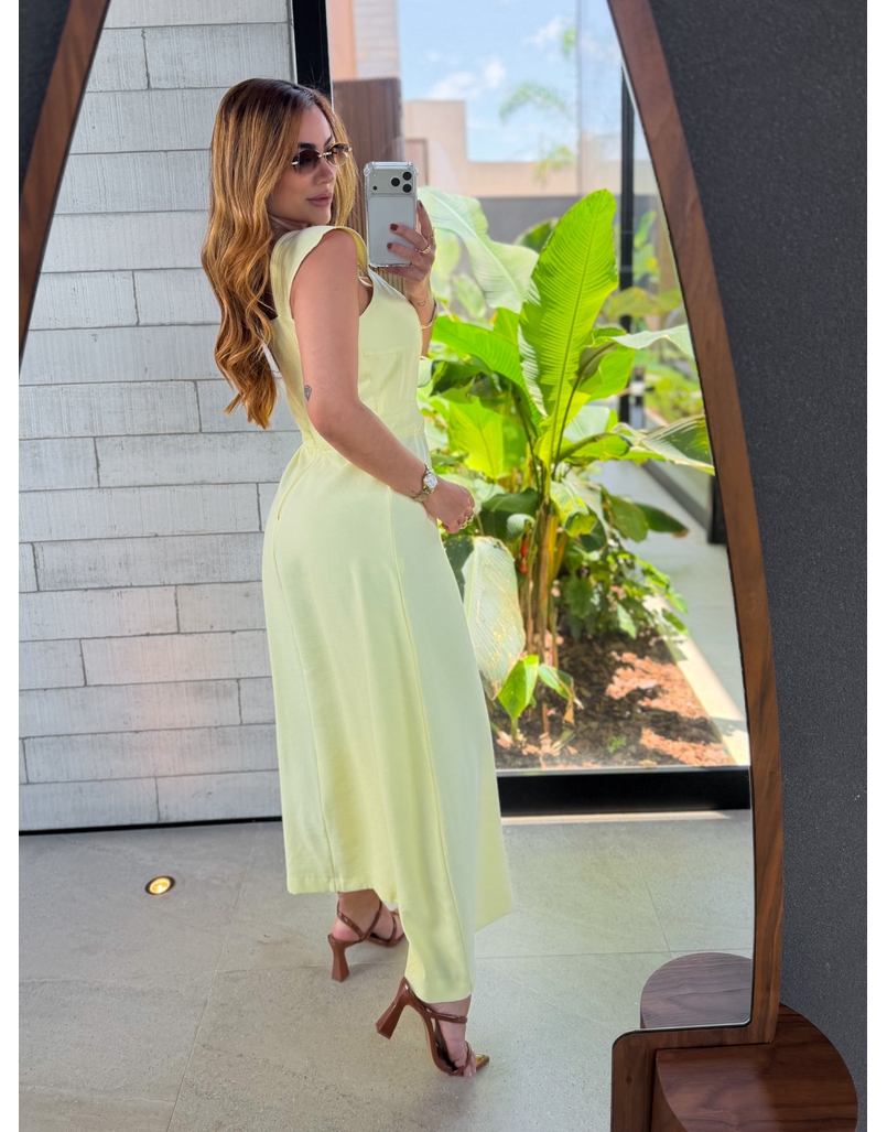 Vestido Alça Kali Amarelo
