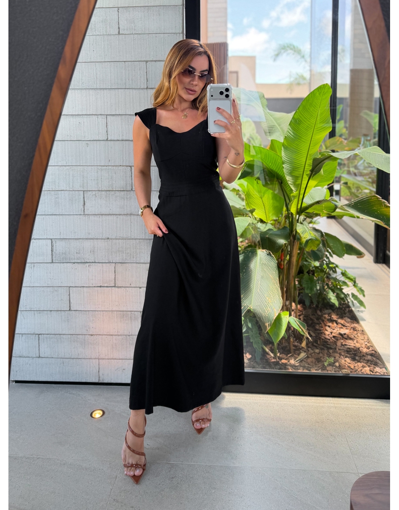 Vestido Alça Kali Preto