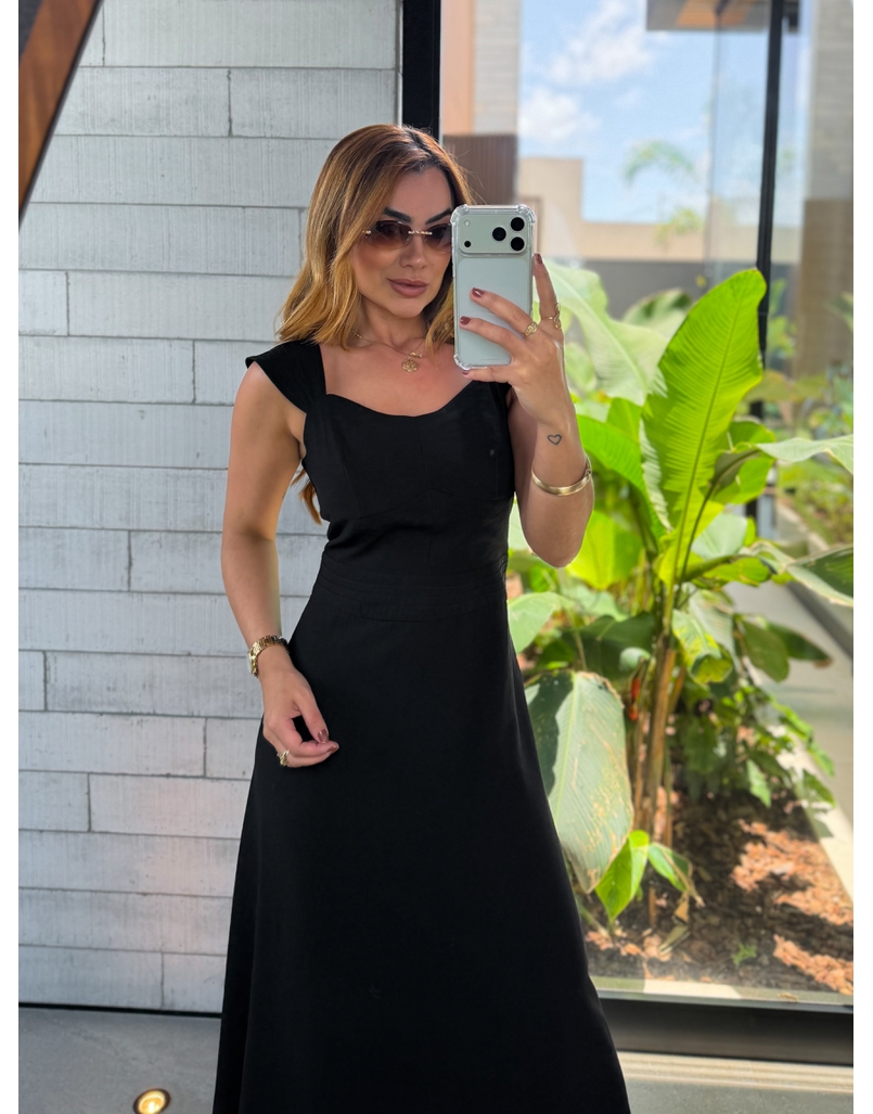 Vestido Alça Kali Preto