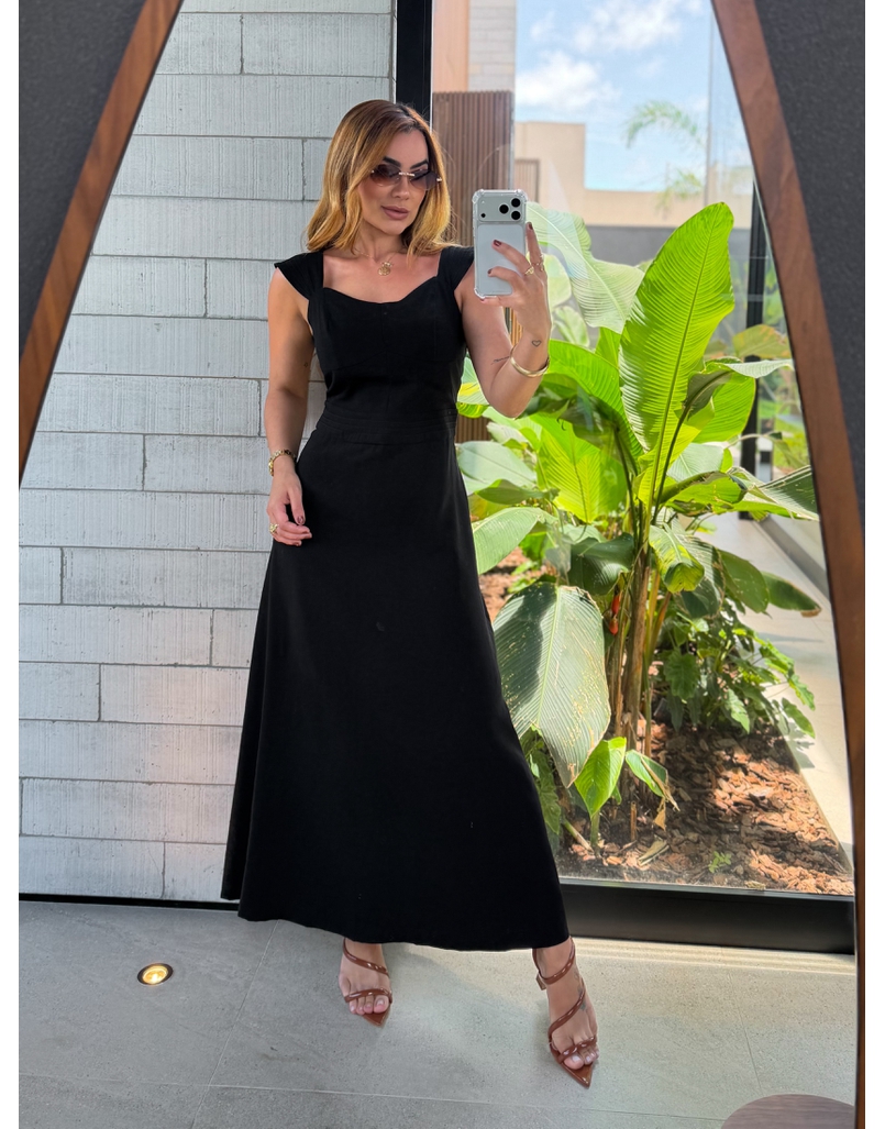 Vestido Alça Kali Preto
