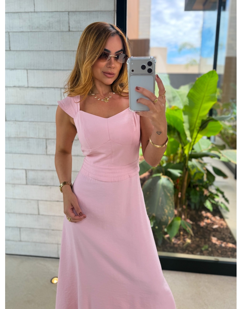 Vestido Alça Kali Rosa