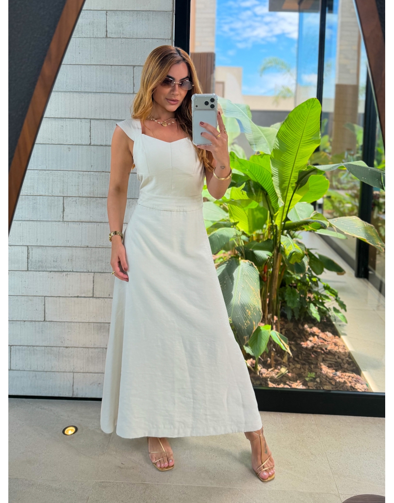 Vestido Alça Kali Areia