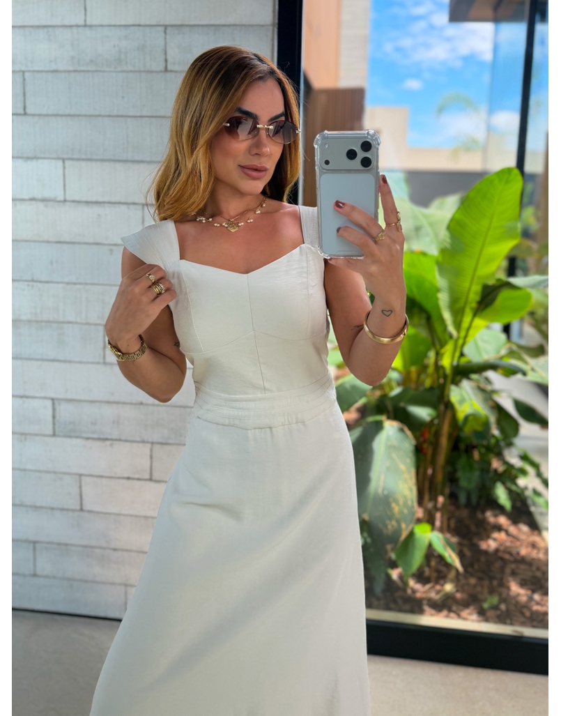 Vestido Alça Kali Areia