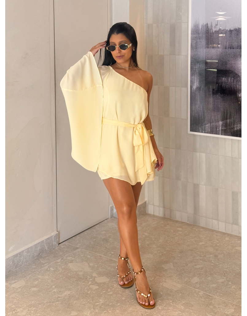 Macaquinho Bata Francine Amarelo