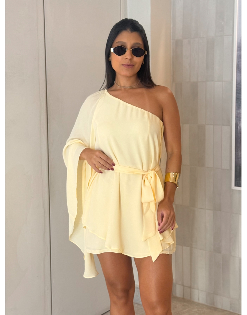 Macaquinho Bata Francine Amarelo