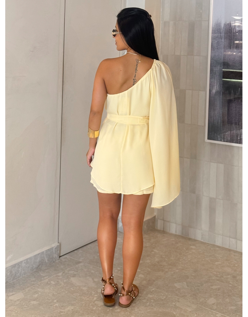 Macaquinho Bata Francine Amarelo