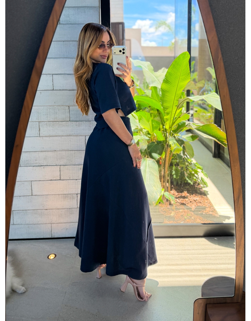 Conjunto Saia Assimétrica Brielle Marinho