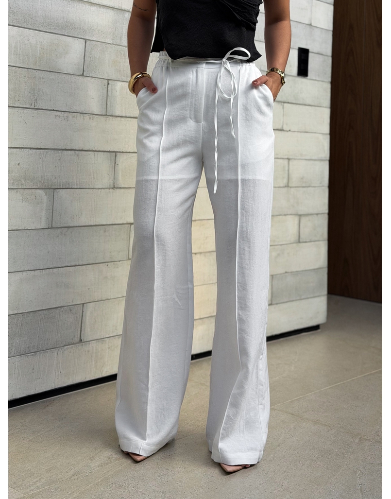 Calça Pantalona Sara Branca