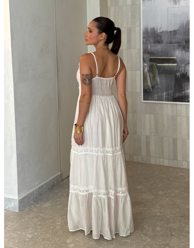 Vestido Chiffon Érica Branco