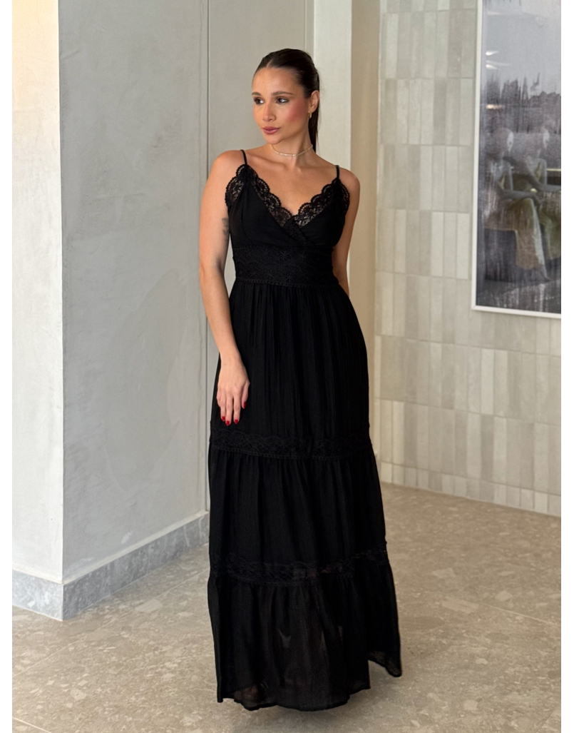 Vestido Chiffon Érica Preto