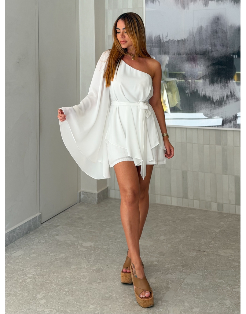 Macaquinho Bata Francine Branco 