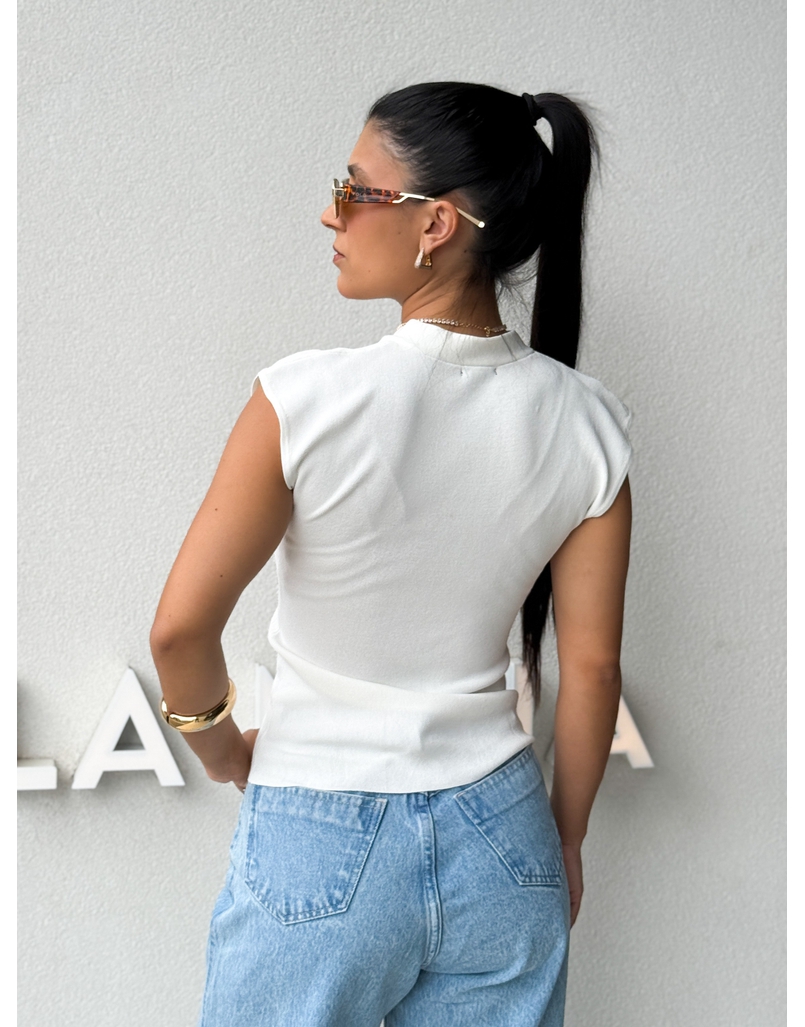 Blusa Amarração Giselle Branca