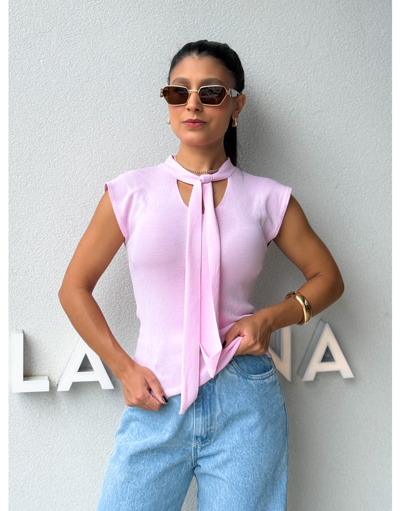 Blusa Amarração Giselle Rosa