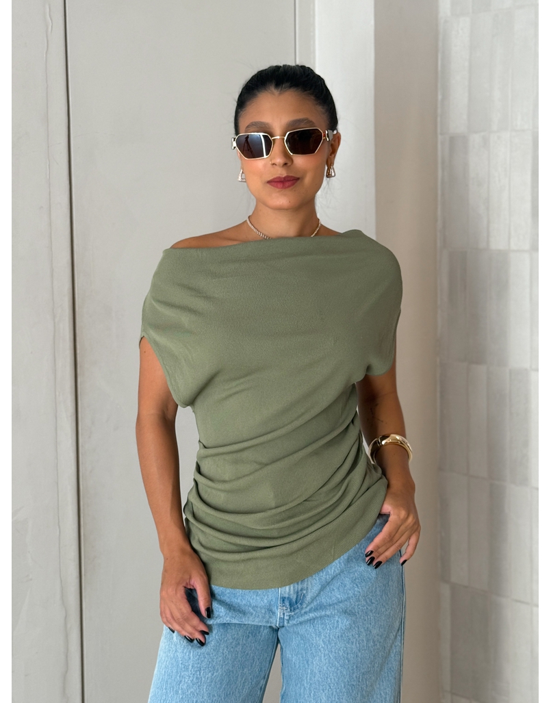 Blusa Tricot Light Úrsula Verde