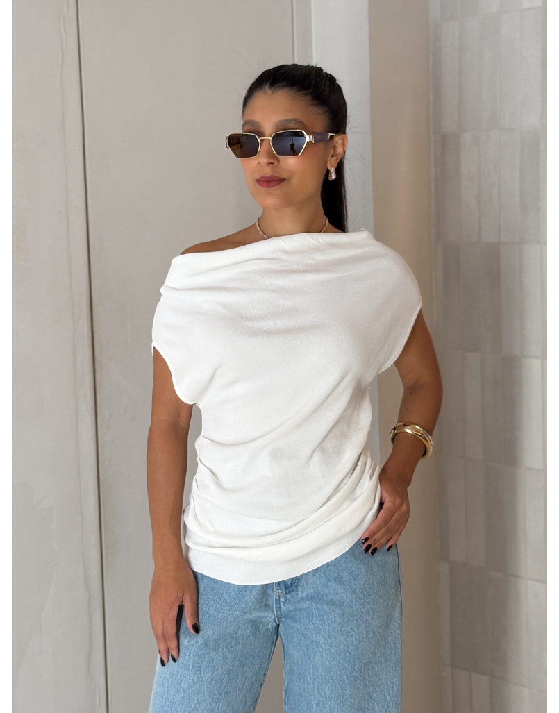 Blusa Tricot Light Úrsula Branca