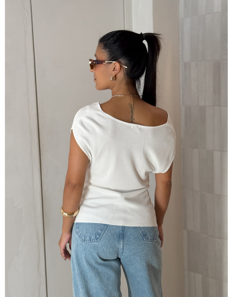 Blusa Tricot Light Úrsula Branca