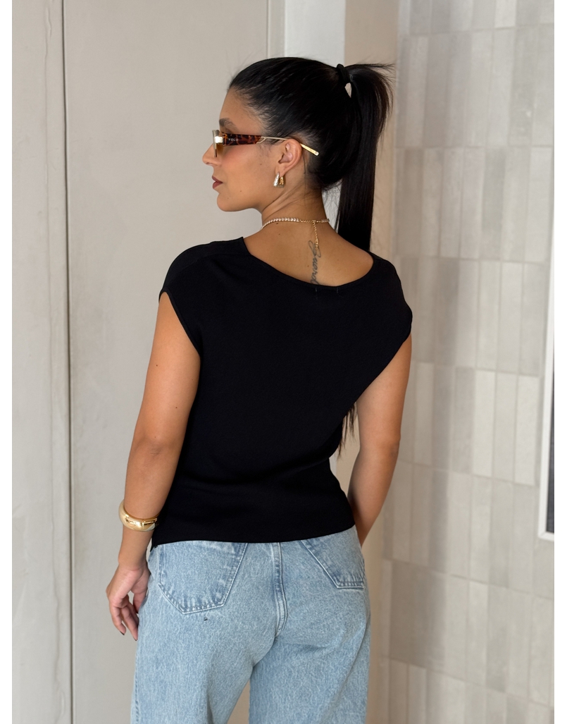 Blusa Tricot Light Úrsula Preta