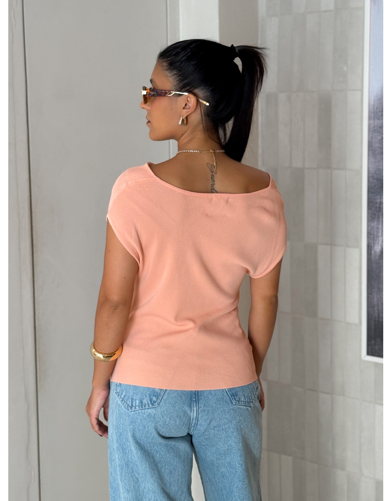 Blusa Tricot Light Úrsula Pessego