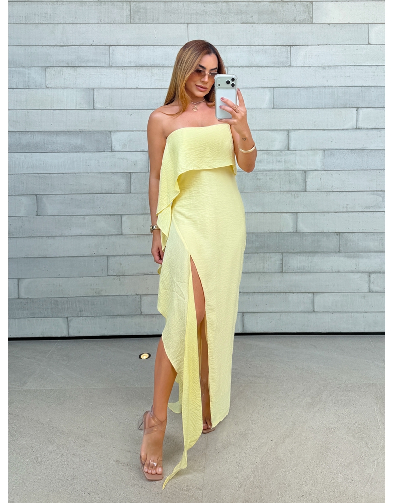 Vestido Tomara Que Caia Taylor Amarelo