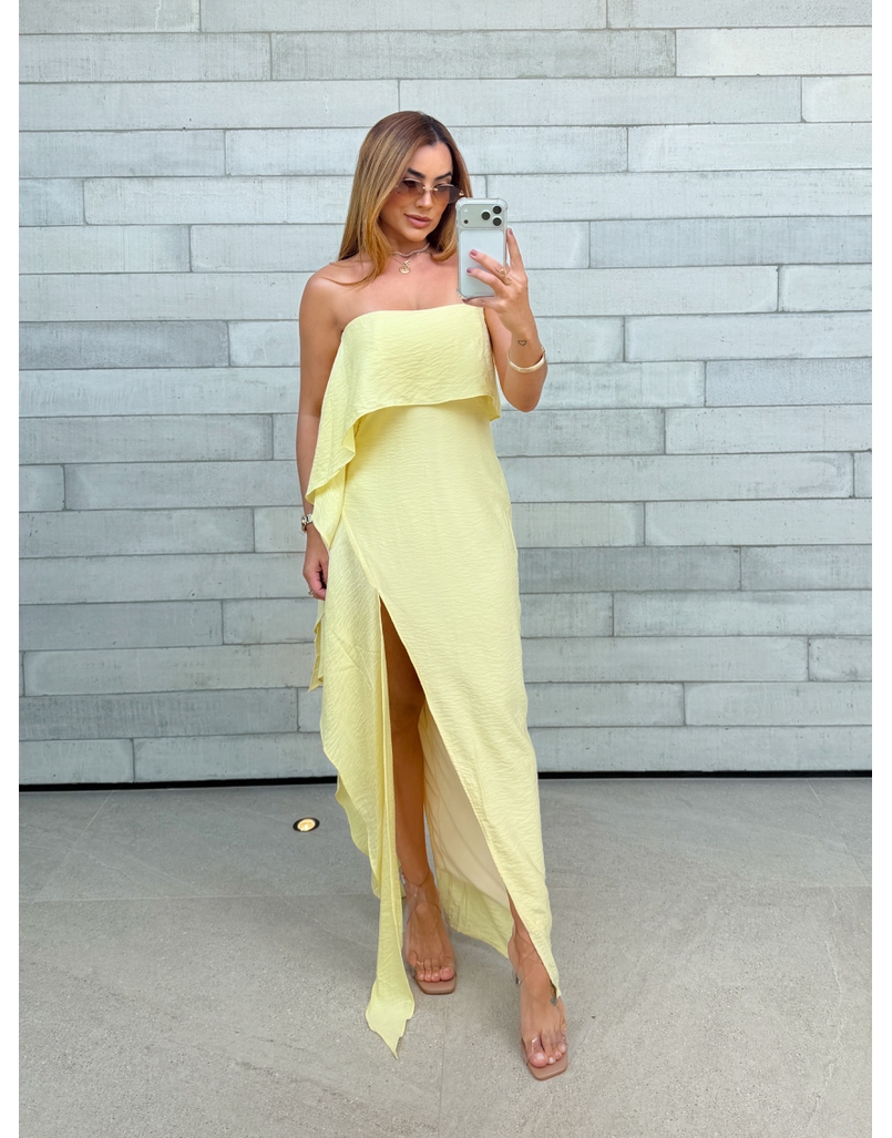 Vestido Tomara Que Caia Taylor Amarelo