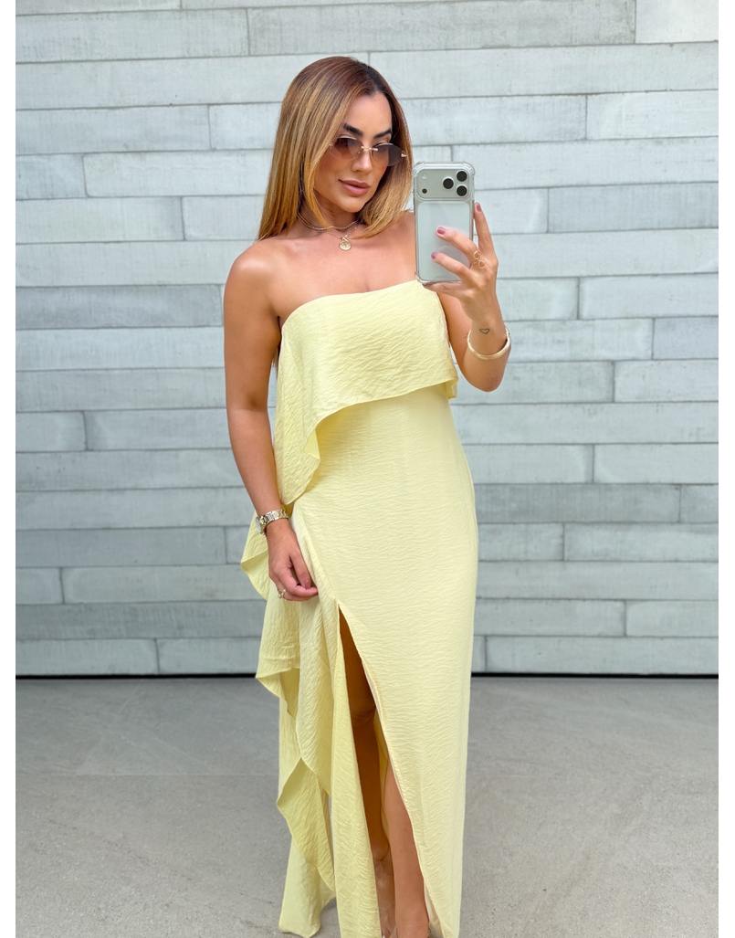 Vestido Tomara Que Caia Taylor Amarelo