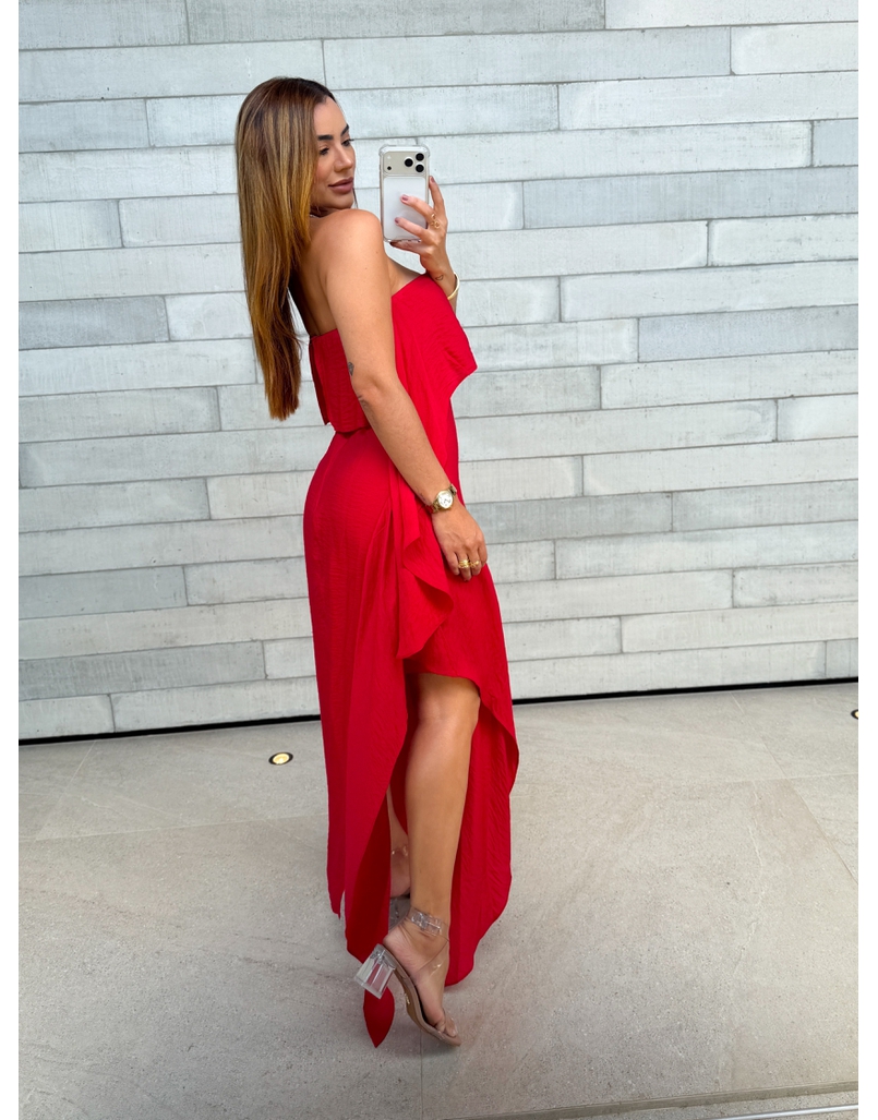 Vestido Tomara Que Caia Taylor Vermelho