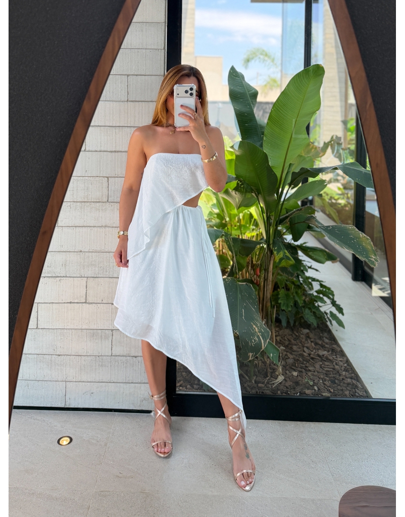 Vestido Midi Lorena Branco