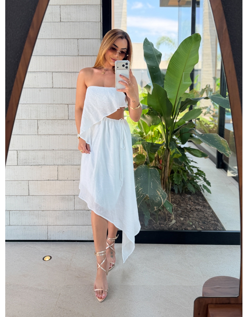 Vestido Midi Lorena Branco