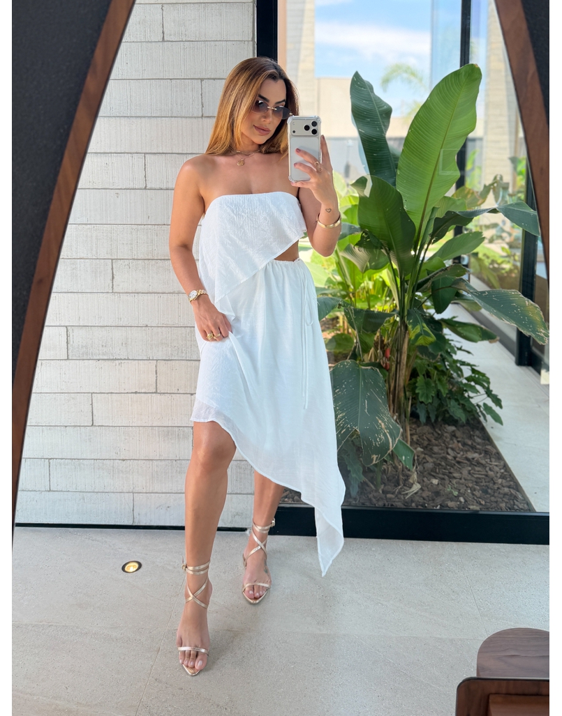Vestido Midi Lorena Branco