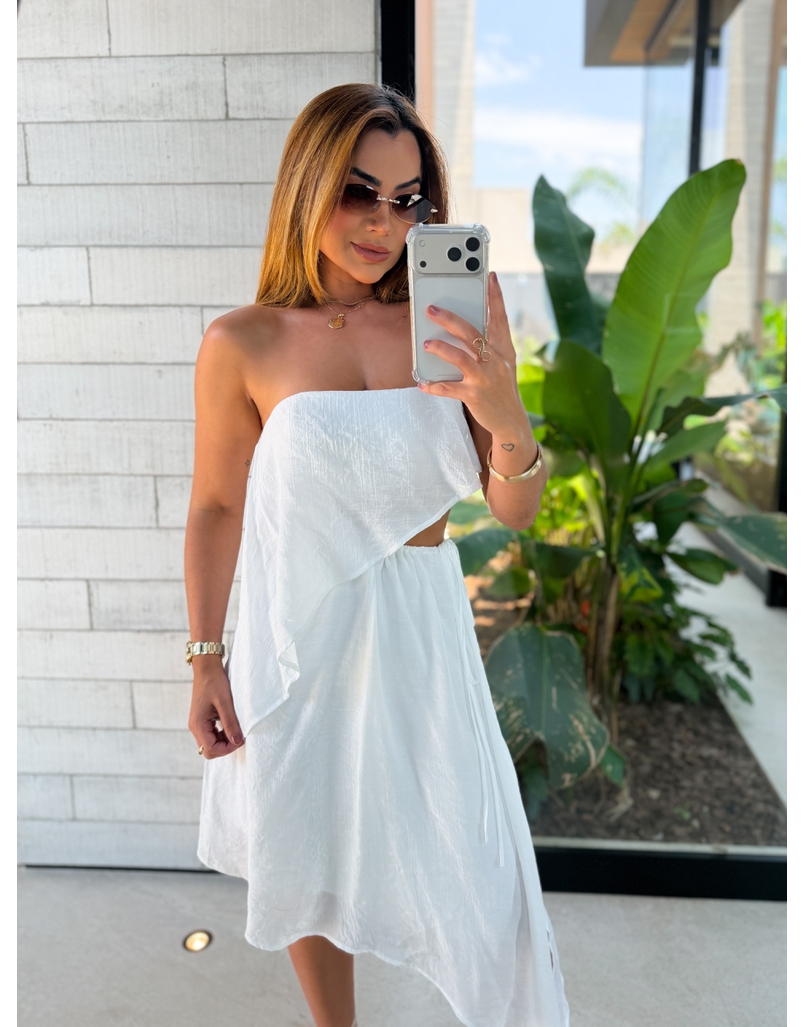 Vestido Midi Lorena Branco