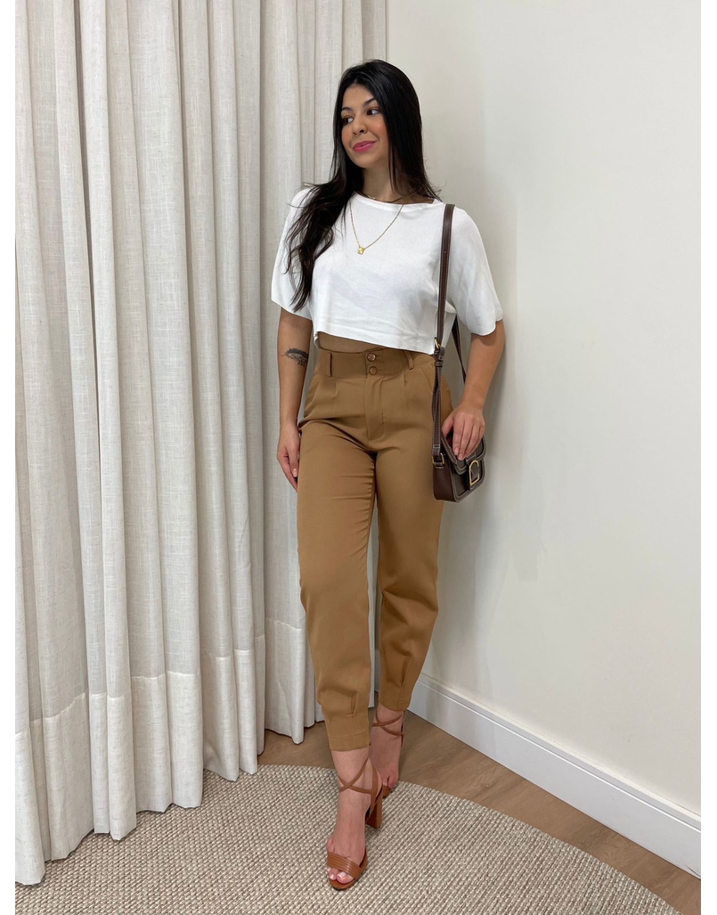 Calça Alfaiataria Luna Capuccino 