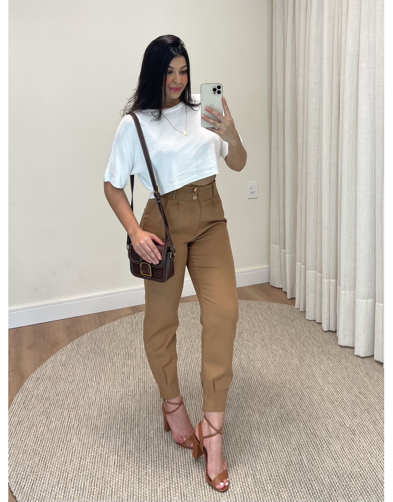 Calça Alfaiataria Luna Capuccino 