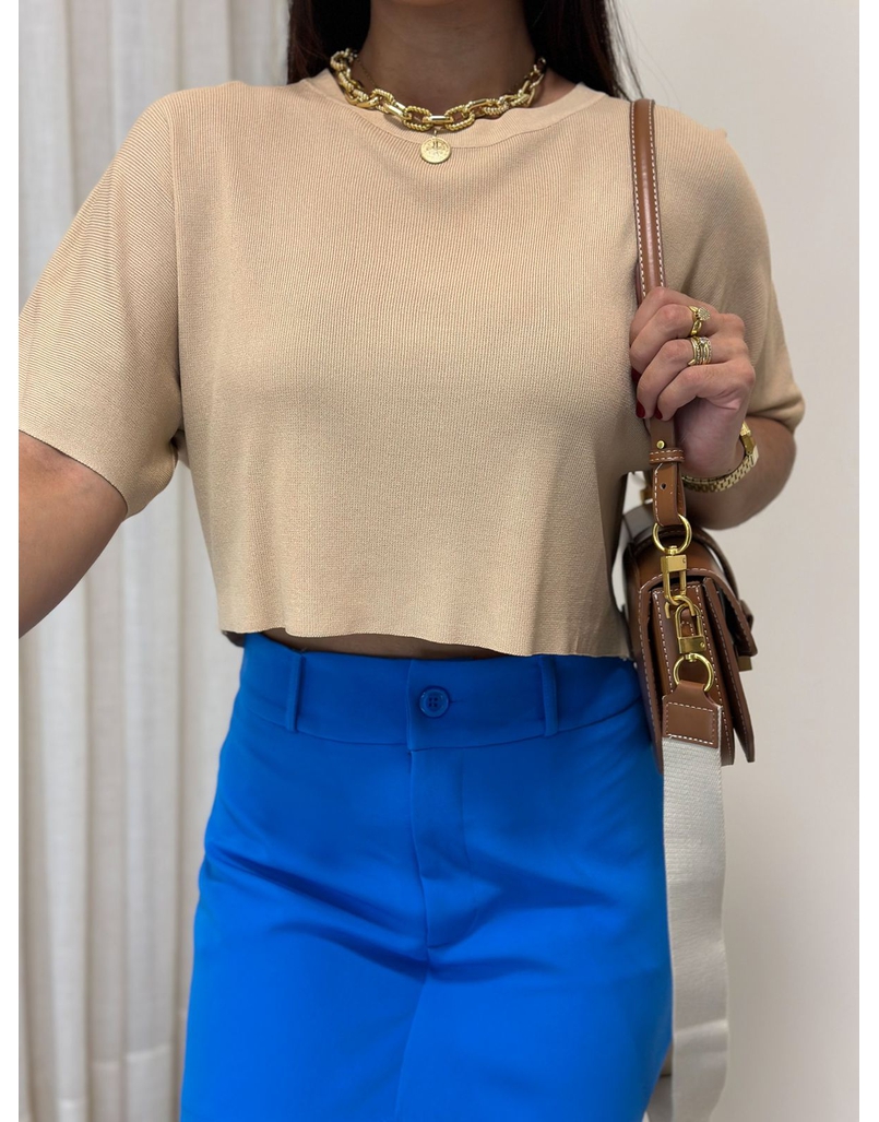 Saia Alfaiataria Jade Azul